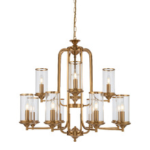 Esra Brass Iron 12 Light Pendant