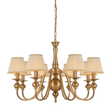 Astra Iron 8 Light Pendant with Shades