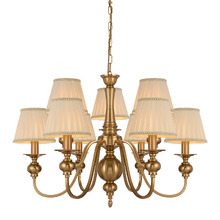 Astra Iron 9 Light Pendant with Shades