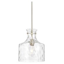 Coronado Dimpled Glass Bell Jar Pendant Light