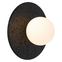Mathilde Black Frost Glass Outdoor Wall Light