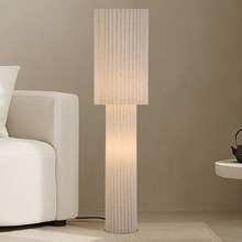 Imogen Linen 2-Light Floor Lamp