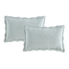 Indiana Stonewashed Velvet Standard Pillow Shams (Set of 2)