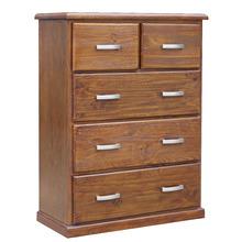 Walnut Melliodas Pine Wood Tallboy