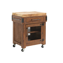 Riviera Wooden Kitchen Cart