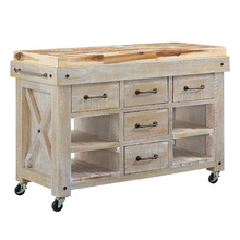 Finnegan Wooden Kitchen Cart