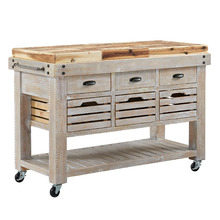 Yukon Wooden Kitchen Cart