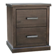 Romero 2 Drawer Pine Wood Bedside Table
