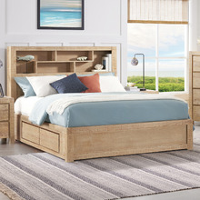 Oliver Bed Frame with Bookcase & Drawers