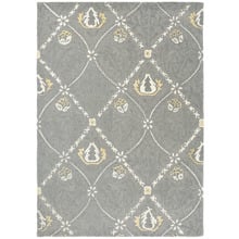 Grey Trellis Hand-Tufted Wool-Blend Rug