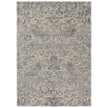 Ink Floral Strawberry Thief Hand-Tufted Rug