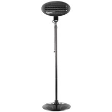 Black Devanti Electric Patio Heater