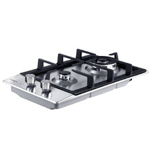 Silver Devanti 2 Burner Gas Cooktop