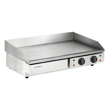 Devanti 73cm Stainless Steel Twin Electric Griddle