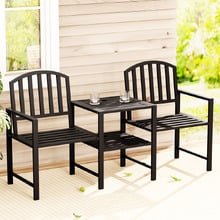 2 Seater Donovan Steel Outdoor Jack & Jill