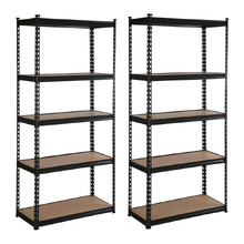Boseman 180cm Industrial Shelving Units (Set of 2)