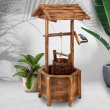 Pollyanna Wishing Well Fir Wood Garden Ornament