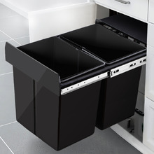 Cefito 40L Twin Slide Out Concealed Waste Bin