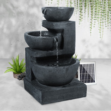 60cm Larus 3 Tier Solar Fountain with LED