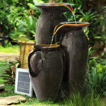 52cm Kiran 3 Tier Solar Fountain with LED