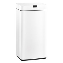 45L White Devanti Motion Sensor Rubbish Bin