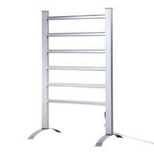 Devanti 530 x 910mm Aluminium 6 Bar Freestanding Heated Towel Rail