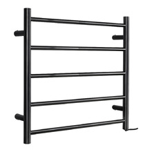 Devanti 630 x 580mm Aluminium 5 Bar Wall Mounted Heated Towel Rail
