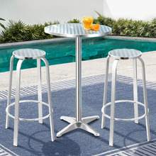 2 Seater Laine Round Outdoor Bar Table Set