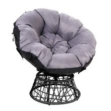 Adriel Outdoor Papasan Swivel Chair