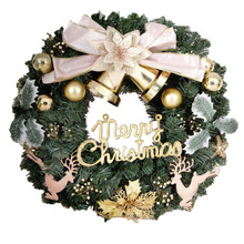60cm Maya Bow Tie Christmas Wreath