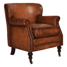 Tan Heron Leather Armchair