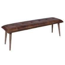 Osiris Leather Bench
