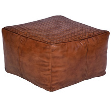 Jasmin Genuine Leather Ottoman