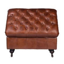 Paddy Leather Storage Ottoman Bench