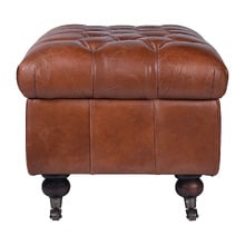 Paddy Leather Storage Ottoman Bench
