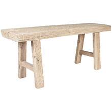 Pachoca Recycled Elm Wood Dining Bench