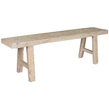 Pachoca Recycled Elm Wood Dining Bench