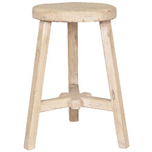 Pachoca Round Recycled Elm Wood Stool