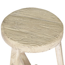 Pachoca Round Recycled Elm Wood Stool
