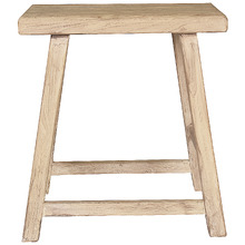 Pachoca Rectangular Recycled Elm Wood Stool