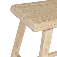 Pachoca Rectangular Recycled Elm Wood Stool