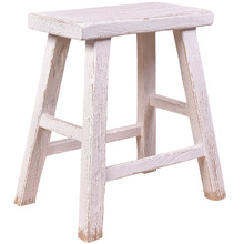 Pachoca Rectangular Recycled Elm Wood Stool