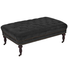 Remiel Aged 2 Seater Cowhide Bench