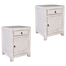 Dylan Pine Wood Bedside Tables (Set of 2)