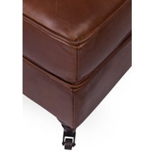 Francis Leather Ottoman