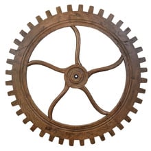 Cog Drive Mango Wood Ornament