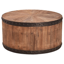 Bellini Round Elm Wood Coffee Table