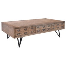 Elliot Rectangular Recycled Elm Wood Coffee Table