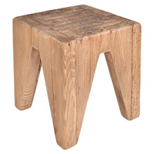 Jemma Recycled Pine Wood Accent Stool