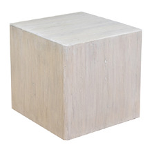 Mathis Recycled Elm Wood Side Table